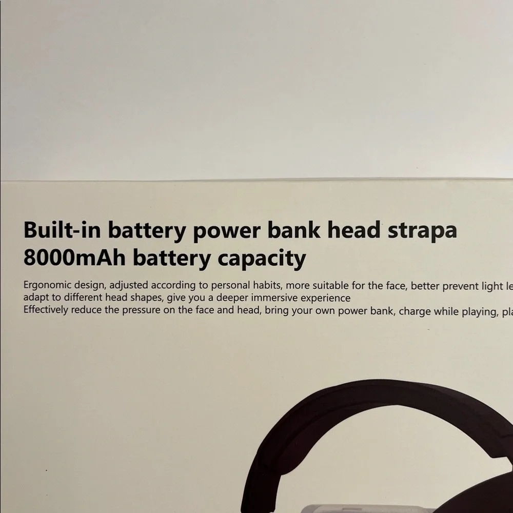 RGB Adjustable Head Strap 8000 mah Battery Headband for Meta Quest 3 VR Headset